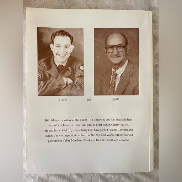 Hemet book Then and Now 1893-1930 Bill Adams Signed California History - Picture 2 of 5